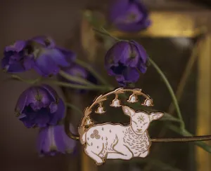 Brigid's Lamb - Enamel Pin
