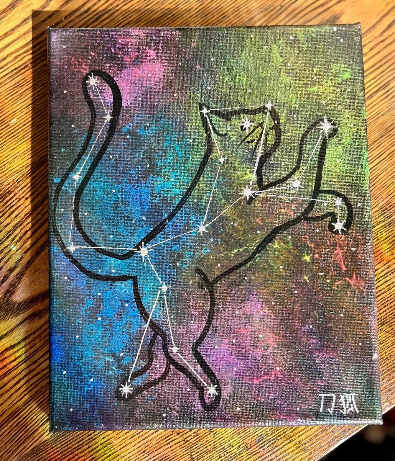 Celestial Cat Painting
