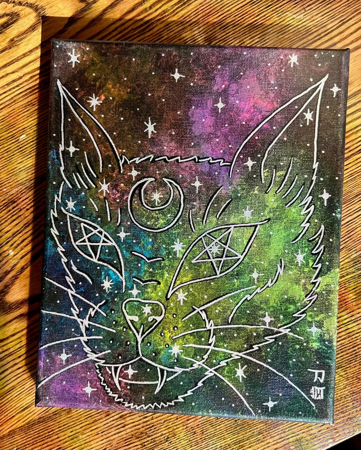 Celestial Cat Painting