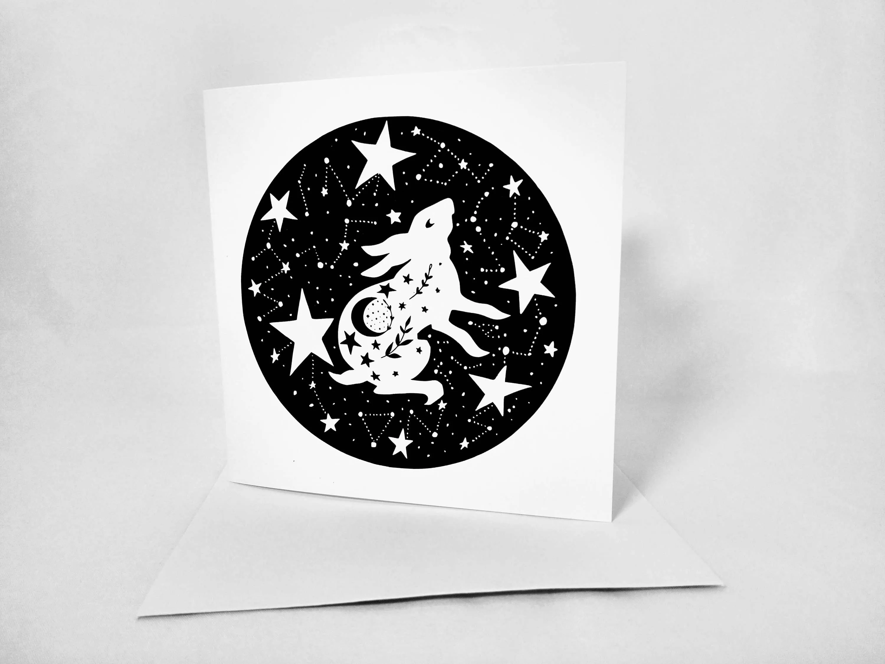 Greeting Card - Cosmic Hare (5x5)
