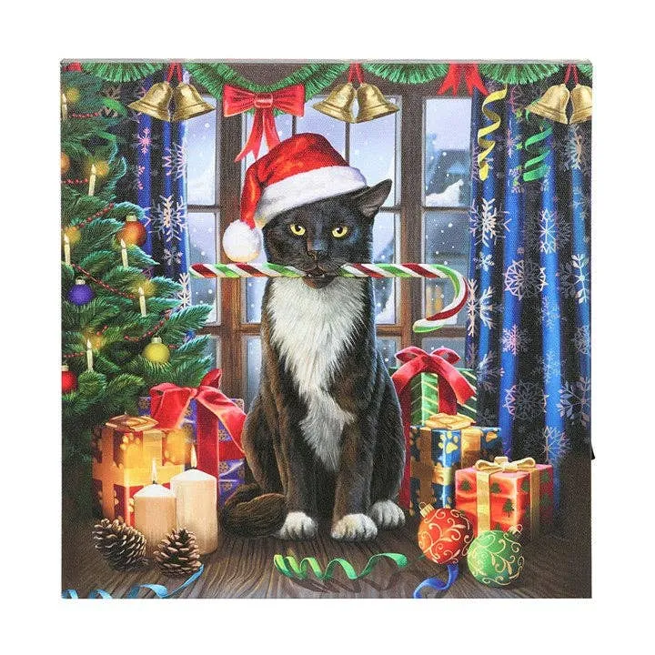 Krampuss Light Up Canvas Plaque by Lisa Parker