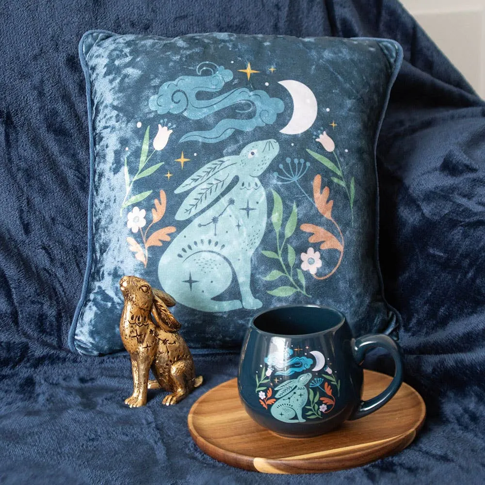 Mystical Midnight Hare Decorative Figurine