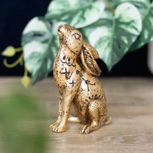 Mystical Midnight Hare Decorative Figurine